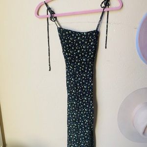 Floral slip dress- tied shoulders